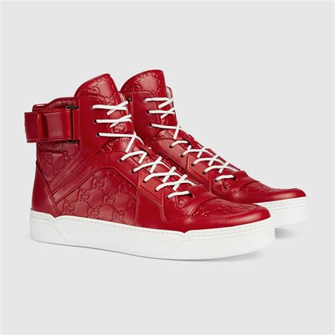 gucci signature high top sneakers|gucci high top sneakers men's.